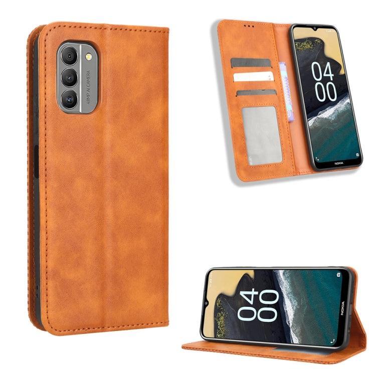 Magnetic Buckle Retro Texture Leather Phone Case, For Blackview BV7100, For Blackview OSCAL C80, For Nokia G60 5G, For Nokia G100, For Nokia G400, For Oukitel C31, For Oukitel WP19, For Honor 70 5G