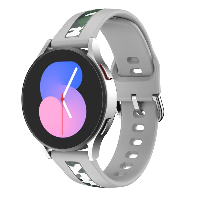 Vertical Grain Printing Silicone Watch Band, For Samsung Galaxy Watch 5 40mm / 44mm, For Samsung Galaxy Watch 5 Pro 45mm