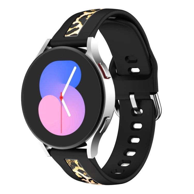 Vertical Grain Printing Silicone Watch Band, For Samsung Galaxy Watch 5 40mm / 44mm, For Samsung Galaxy Watch 5 Pro 45mm