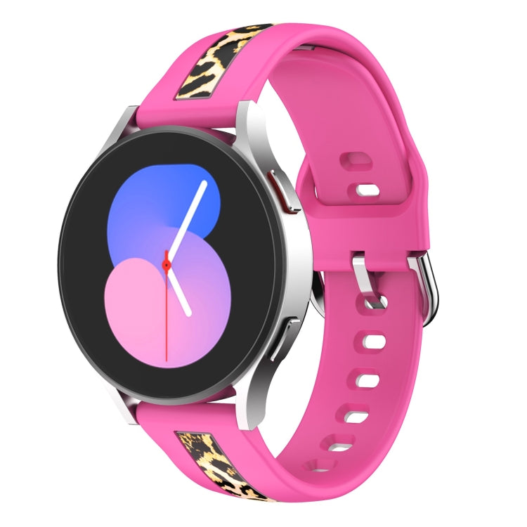 Vertical Grain Printing Silicone Watch Band, For Samsung Galaxy Watch 5 40mm / 44mm, For Samsung Galaxy Watch 5 Pro 45mm