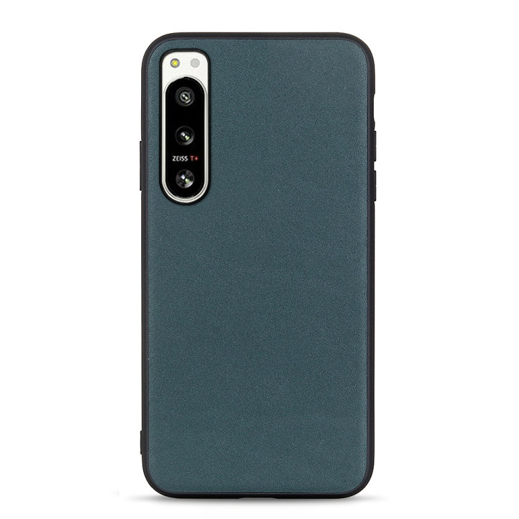 Accurate Hole Lambskin Texture Genuine Leather Phone Case, For Sony Xperia 5 IV