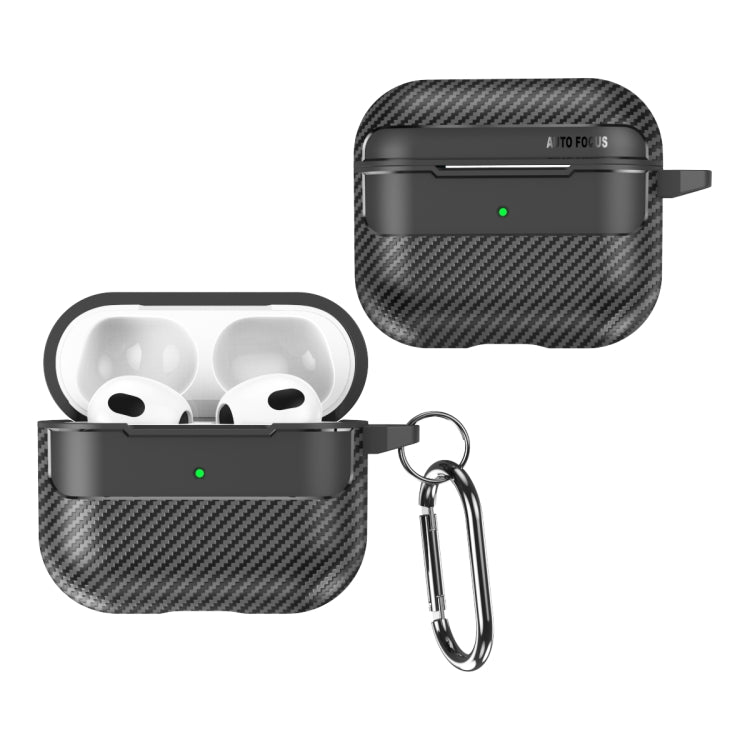 Carbon Fiber Texture Anti-fall Earphone Protective Case, For AirPods 1 / 2, For AirPods 3, For AirPods Pro 2, For AirPods Pro