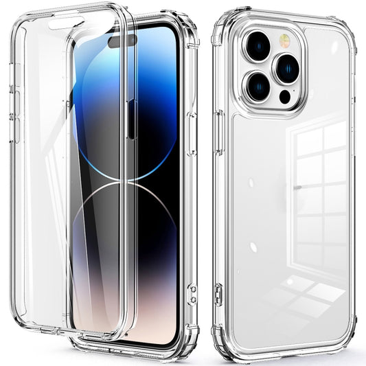 360 Full Body Clear Four Corner Airbags Phone Case, For iPhone 14 Pro, For iPhone 14 Pro Max