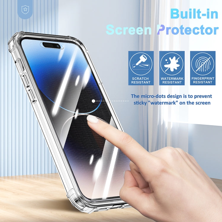 360 Full Body Clear Four Corner Airbags Phone Case, For iPhone 14 Pro, For iPhone 14 Pro Max