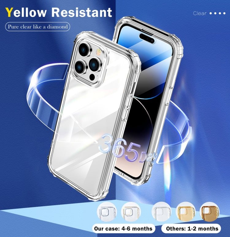 360 Full Body Clear Four Corner Airbags Phone Case, For iPhone 14 Pro, For iPhone 14 Pro Max