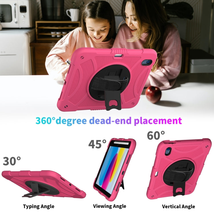 Rotary Grab Silicone And PC Tablet Case, For iPad 10th 10.9 2022