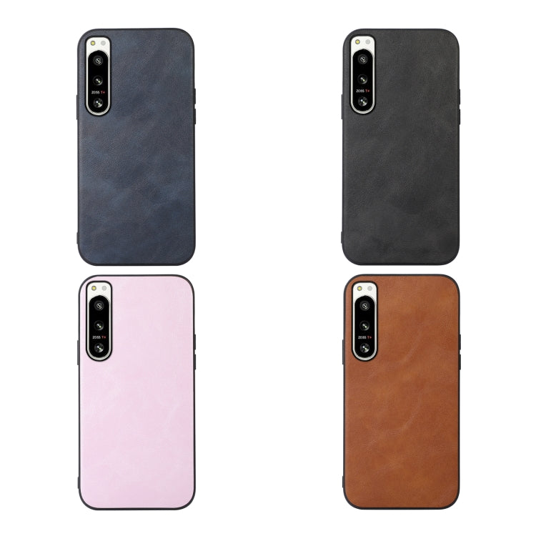 Cowhide Texture PU Phone Case, For Sony Xperia 5 IV