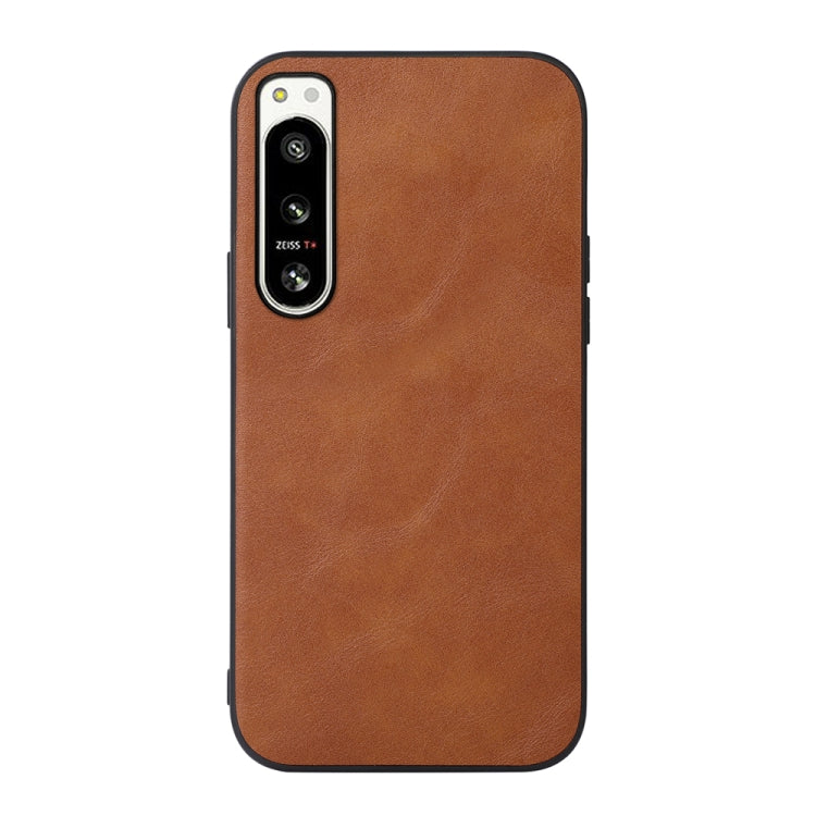 Cowhide Texture PU Phone Case, For Sony Xperia 5 IV