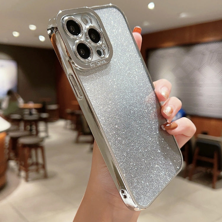 High Transparent Gradient Color Glitter TPU Phone Case, For iPhone 11 Pro Max, For iPhone 11 Pro