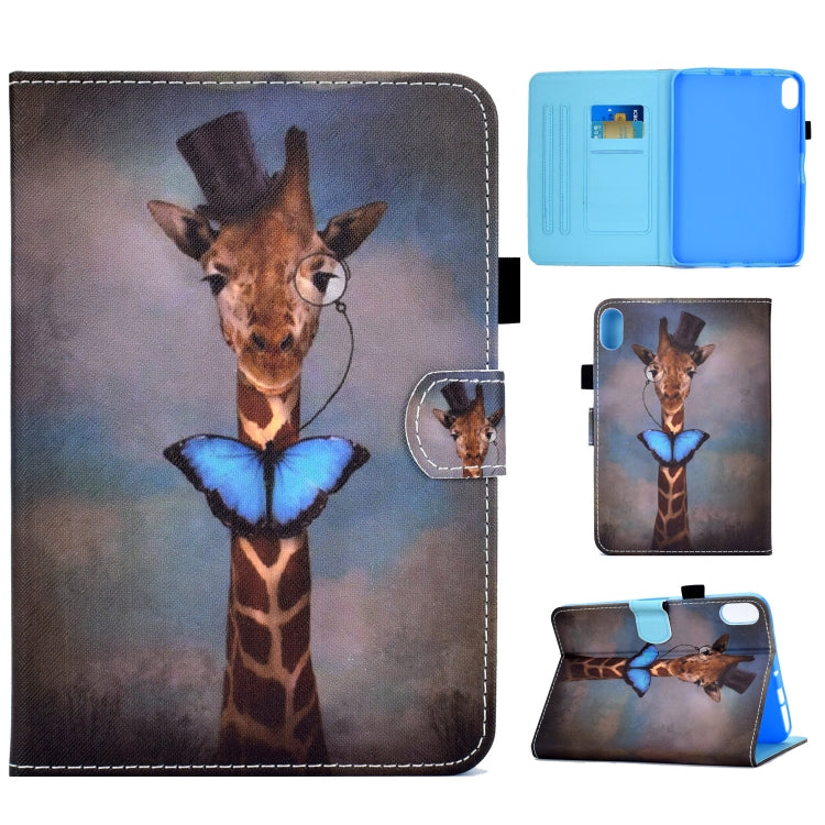 Colored Drawing Stitching Smart Leather Tablet Case, For iPad 10th Gen 10.9 2022