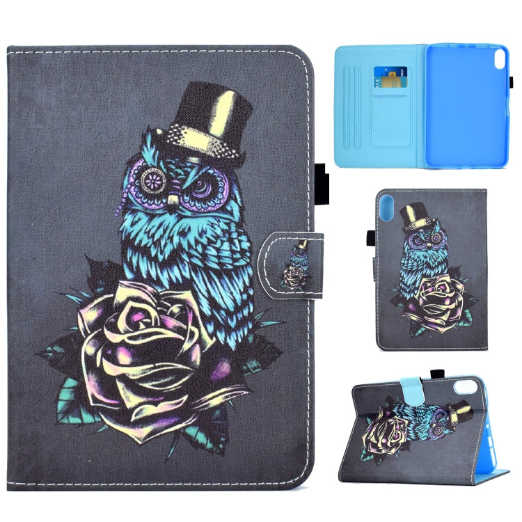 Colored Drawing Stitching Smart Leather Tablet Case, For iPad 10th Gen 10.9 2022