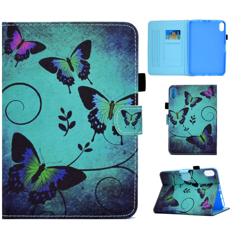 Colored Drawing Stitching Smart Leather Tablet Case, For iPad 10th Gen 10.9 2022