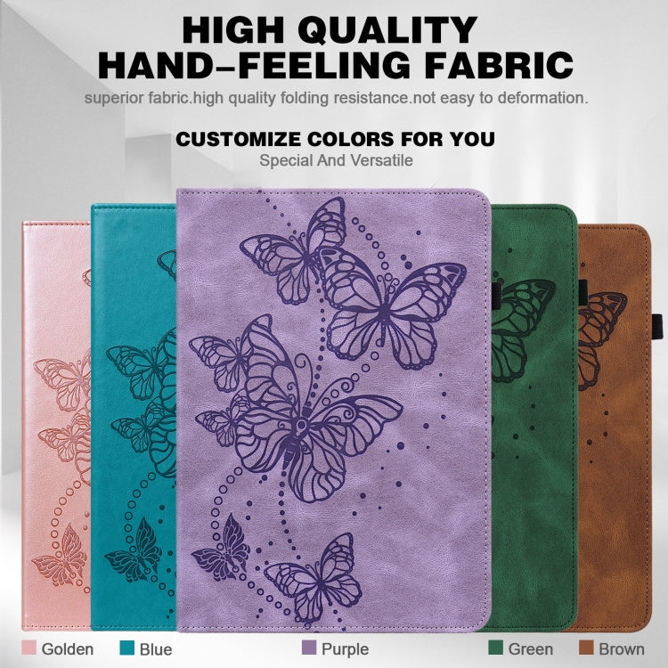 Embossed Butterfly Leather Tablet Case, For iPad 10th Gen 10.9 2022