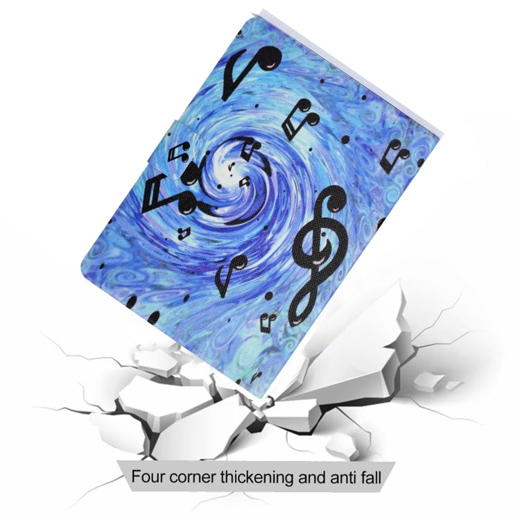 Electric Pressed Colored Drawing Smart Leather Tablet Case, For iPad 10th Gen 10.9 2022