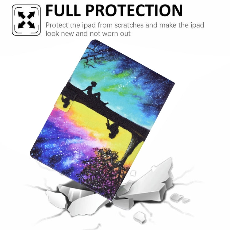 Electric Pressed Colored Drawing Smart Leather Tablet Case, For iPad 10th Gen 10.9 2022