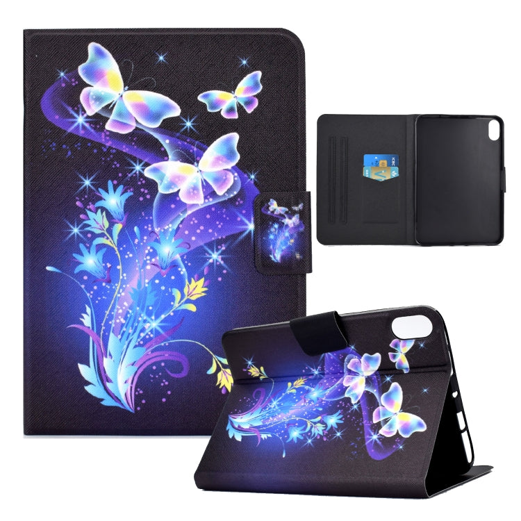 Electric Pressed Colored Drawing Smart Leather Tablet Case, For iPad 10th Gen 10.9 2022