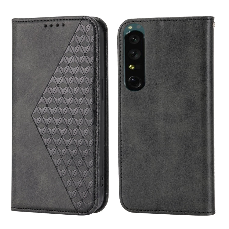 Cubic Grid Calf Texture Magnetic Leather Phone Case, For Sony Xperia 5 IV, For OPPO A17 4G, For Samsung Galaxy S23 5G, For Samsung Galaxy S23+ 5G, For Samsung Galaxy S23 Ultra 5G