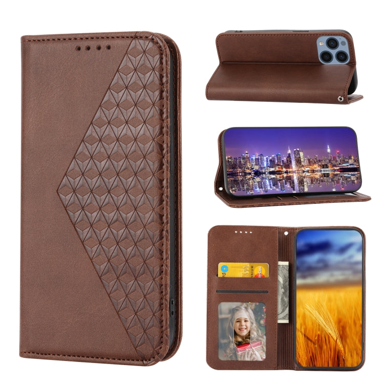 Cubic Grid Calf Texture Magnetic Leather Phone Case, For Sony Xperia 5 IV, For OPPO A17 4G, For Samsung Galaxy S23 5G, For Samsung Galaxy S23+ 5G, For Samsung Galaxy S23 Ultra 5G