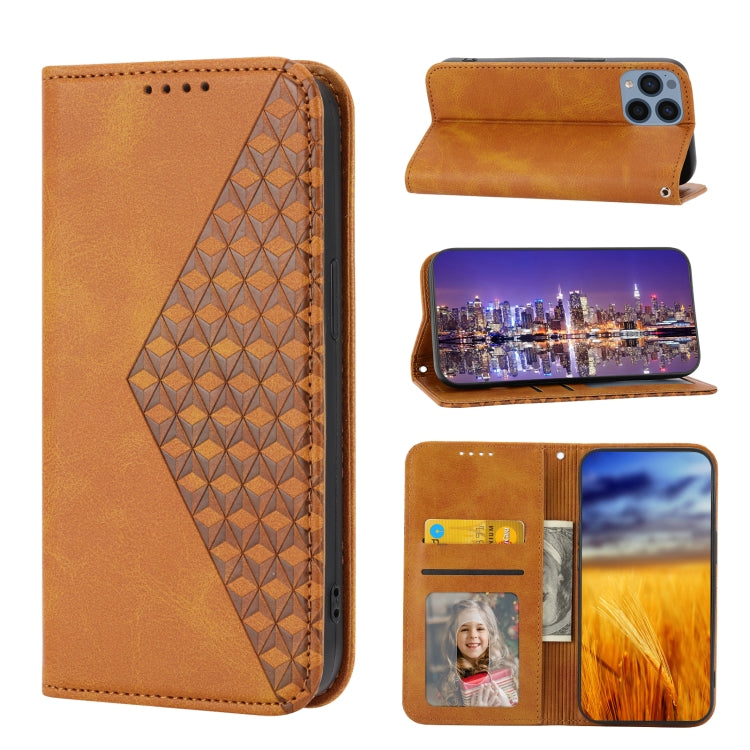 Cubic Grid Calf Texture Magnetic Leather Phone Case, For Sony Xperia 5 IV, For OPPO A17 4G, For Samsung Galaxy S23 5G, For Samsung Galaxy S23+ 5G, For Samsung Galaxy S23 Ultra 5G