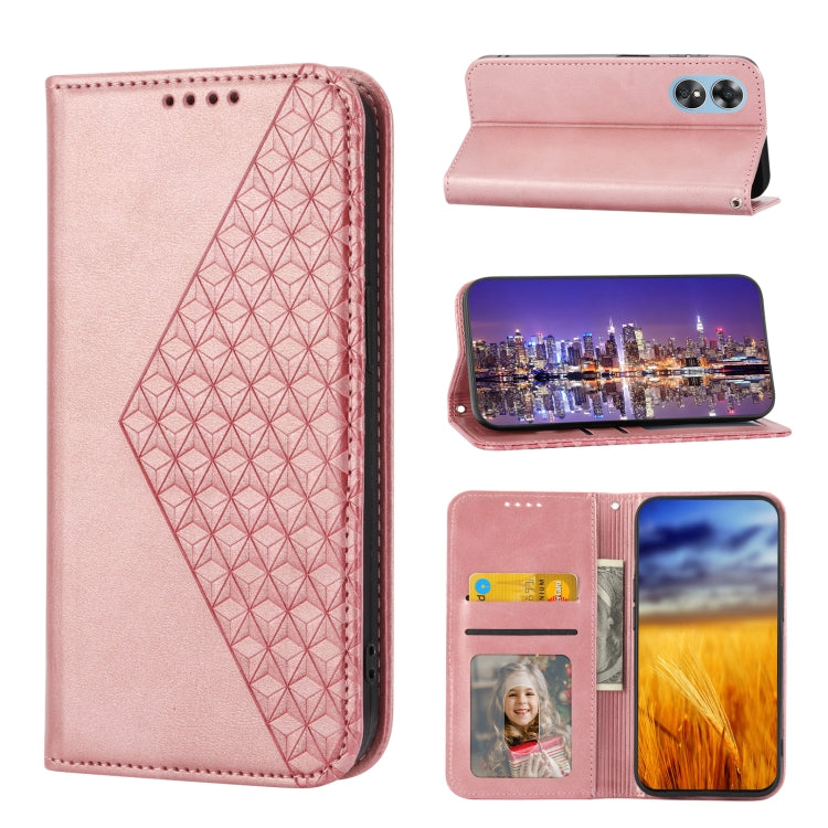 Cubic Grid Calf Texture Magnetic Leather Phone Case, For Sony Xperia 5 IV, For OPPO A17 4G, For Samsung Galaxy S23 5G, For Samsung Galaxy S23+ 5G, For Samsung Galaxy S23 Ultra 5G