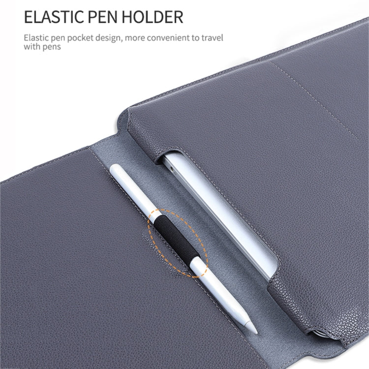 PU Leather 4 in 1 Laptop Bag with Functional Bracket, For MacBook 12 / 14 inch, For MacBook 15 / 16 inch