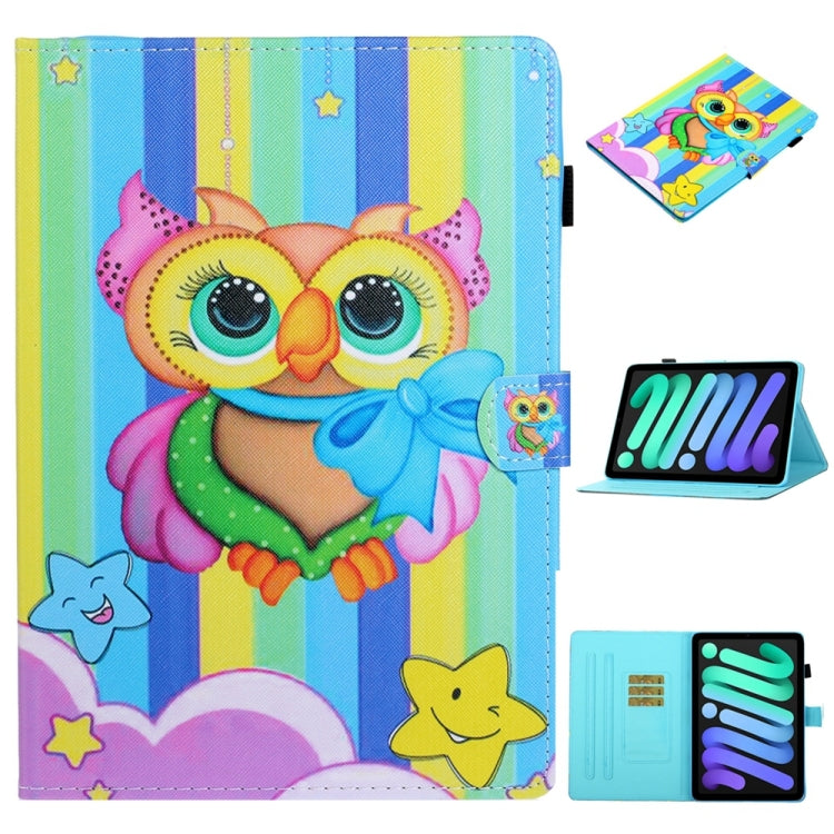 Coloured Drawing Stitching Smart Leather Tablet Case, For iPad 10th Gen 10.9 2022