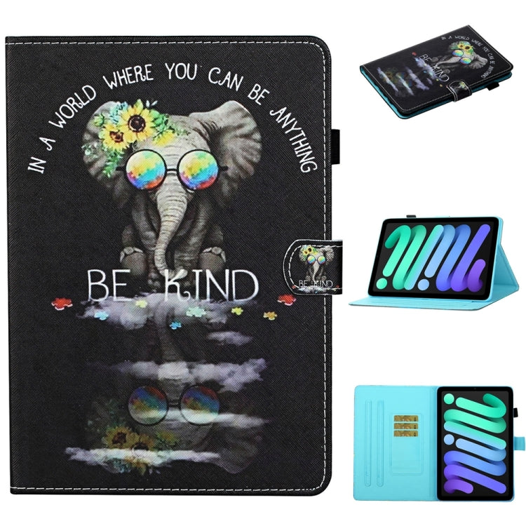 Coloured Drawing Stitching Smart Leather Tablet Case, For iPad 10th Gen 10.9 2022