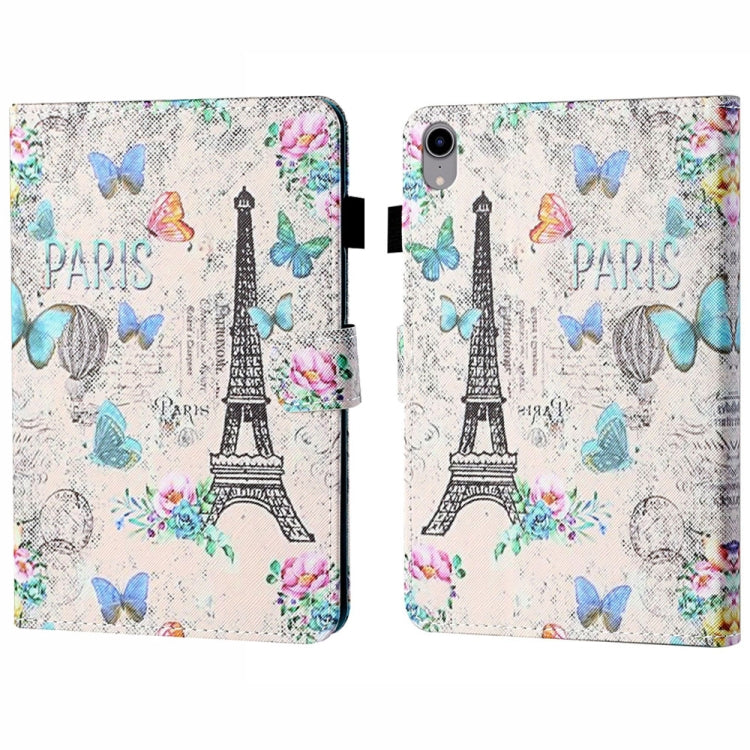 Coloured Drawing Stitching Smart Leather Tablet Case, For iPad 10th Gen 10.9 2022