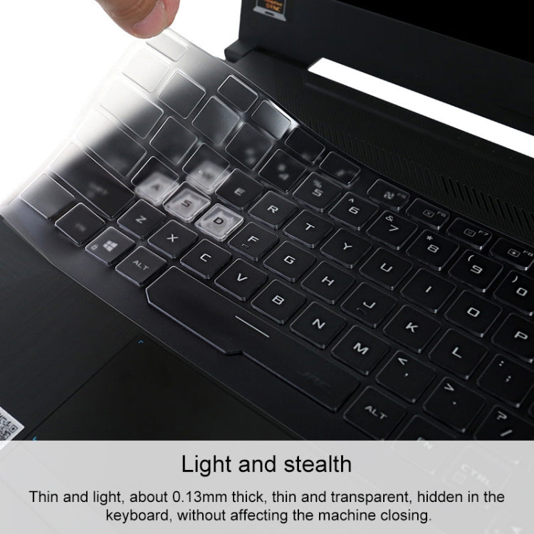 Transparent and Dustproof TPU Laptop Keyboard Protective Film, For Asus FA506IU 15.6 inch, For Asus FA706IU 17.3 inch