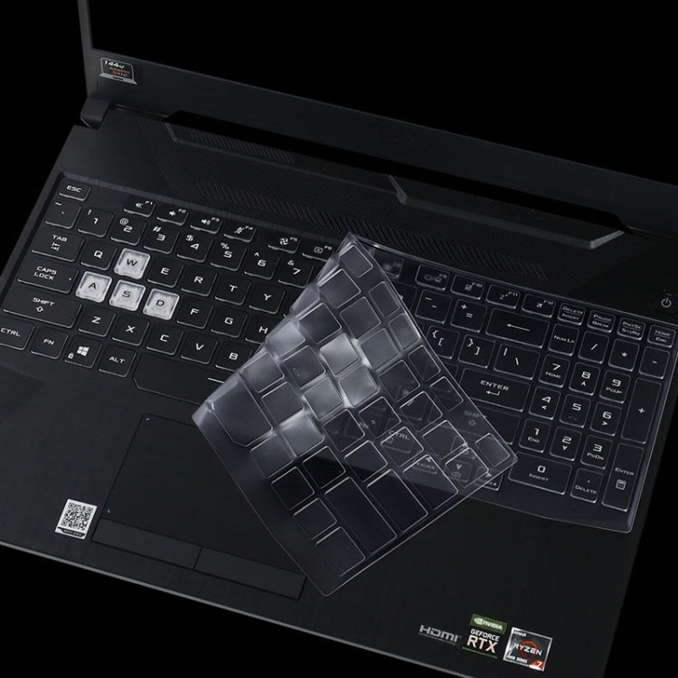 Transparent and Dustproof TPU Laptop Keyboard Protective Film, For Asus FA506IU 15.6 inch, For Asus FA706IU 17.3 inch