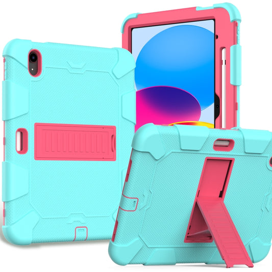 Two-Color Robot Shockproof Silicone + PC Protective Tablet Case, For iPad 10th Gen 10.9 2022