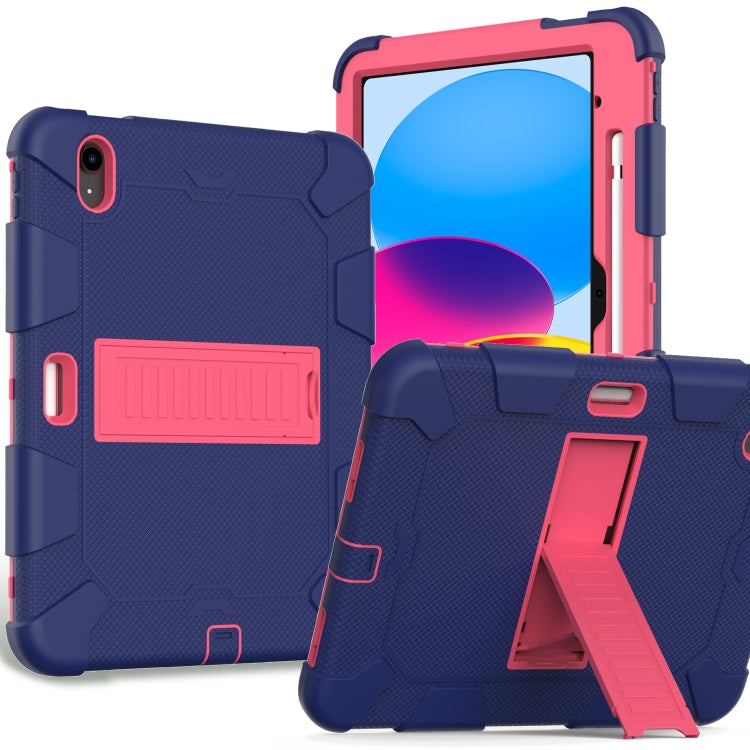 Two-Color Robot Shockproof Silicone + PC Protective Tablet Case, For iPad 10th Gen 10.9 2022