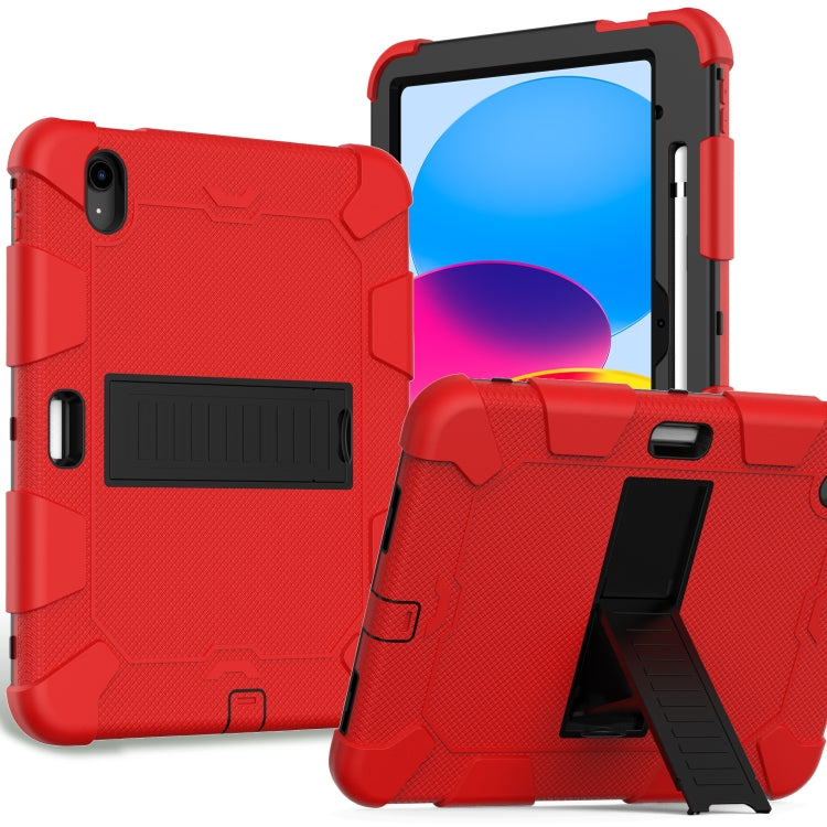 Two-Color Robot Shockproof Silicone + PC Protective Tablet Case, For iPad 10th Gen 10.9 2022