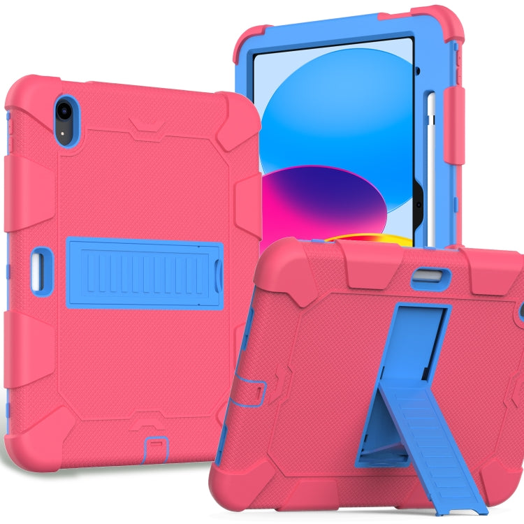 Two-Color Robot Shockproof Silicone + PC Protective Tablet Case, For iPad 10th Gen 10.9 2022