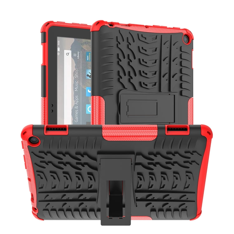 Tire Texture TPU + PC Tablet Case with Holder, For iPad 10th Gen 10.9 2022, For Amazon Kindle Fire HD 8 2022