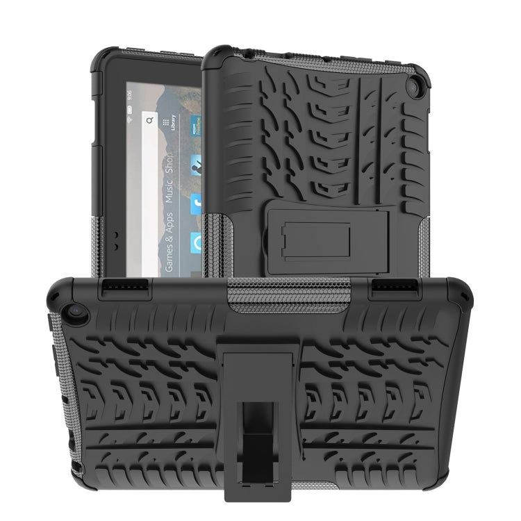 Tire Texture TPU + PC Tablet Case with Holder, For iPad 10th Gen 10.9 2022, For Amazon Kindle Fire HD 8 2022