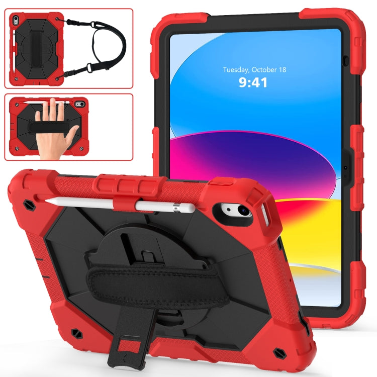 Contrast Color Robot Shockproof Silicon + PC Tablet Protective Case, For iPad 10th Gen 10.9 2022