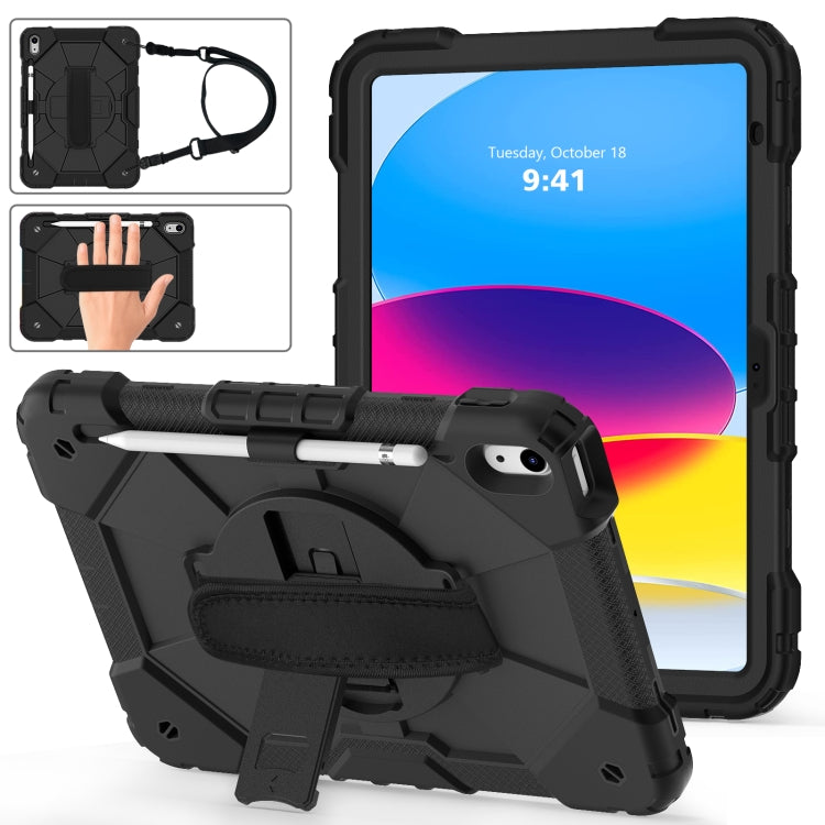 Contrast Color Robot Shockproof Silicon + PC Tablet Protective Case, For iPad 10th Gen 10.9 2022