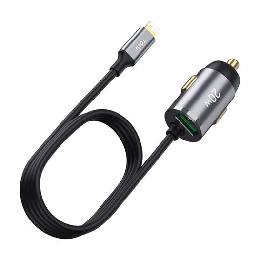 TOTUDESIGN 20W USB Car Fast Charging, Cable Length: 1.2m, 8 Pin, USB-C / Type-C