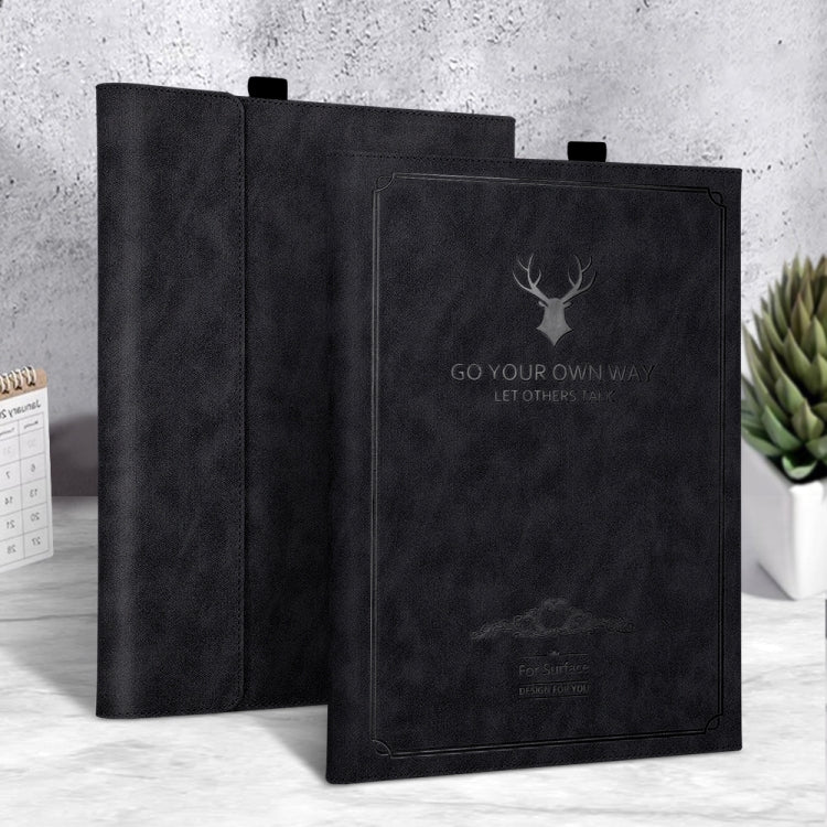 Deer Head Pattern Leather Tablet Case, For MicroSoft Surface Pro 9