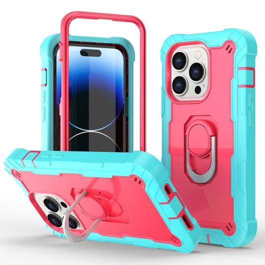 Two-color Ring Holder Phone Case, For iPhone 14 Pro Max, For iPhone 14 Pro