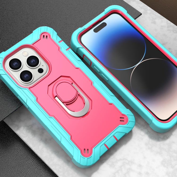 Two-color Ring Holder Phone Case, For iPhone 14 Pro Max, For iPhone 14 Pro