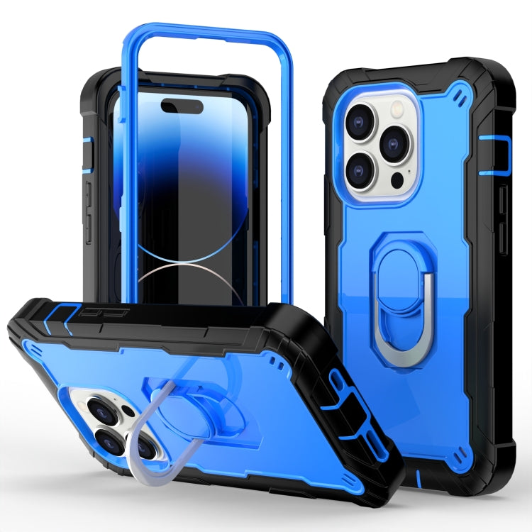 Two-color Ring Holder Phone Case, For iPhone 14 Pro Max, For iPhone 14 Pro