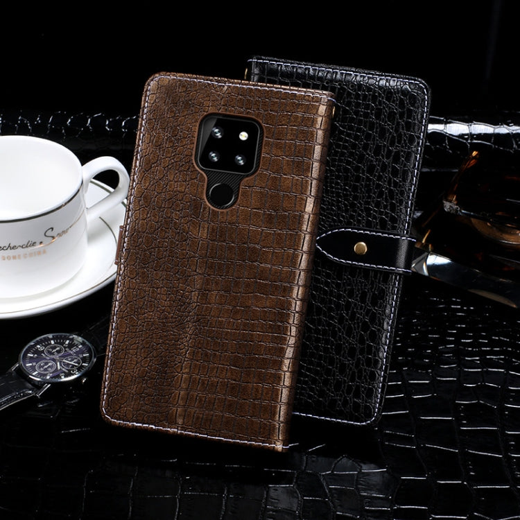 idewei Crocodile Texture Horizontal Flip Leather Case with Holder & Card Slots & Wallet, For Cubot P30, For HTC Desire 19 Plus, For UMIDIGI A3S, For LG V60 ThinQ