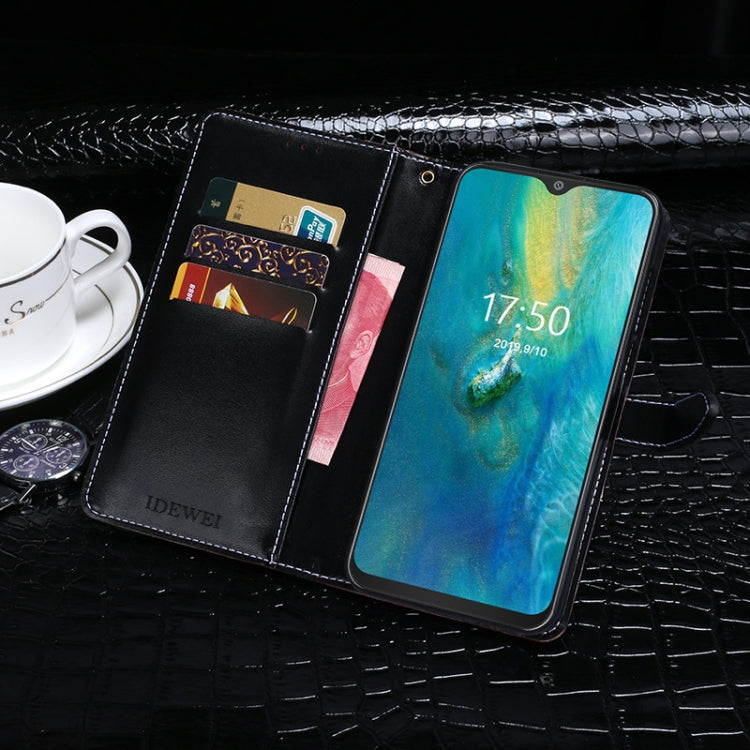 idewei Crocodile Texture Horizontal Flip Leather Case with Holder & Card Slots & Wallet, For Cubot P30, For HTC Desire 19 Plus, For UMIDIGI A3S, For LG V60 ThinQ