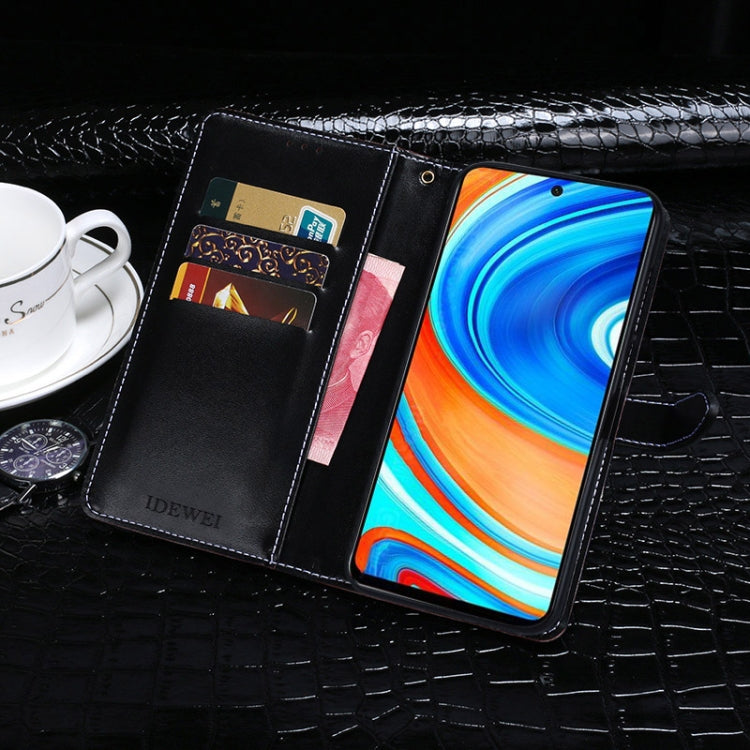 idewei Crocodile Texture Horizontal Flip Leather Case with Holder & Card Slots & Wallet, For Xiaomi Redmi Note 9S, For Xiaomi Redmi K30 Pro