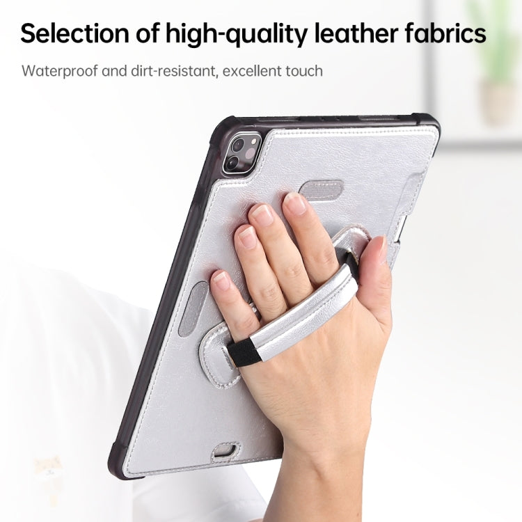 360 Degree Rotation Handheld Leather Back Tablet Case with Pencil Slot, For iPad 10.2 / Pro 10.5 / Air 3, For iPad Air / Air 2 / Pro 9.7 / 9.7 2017-2018, For iPad Air 11 2024 / Air 4 / Air 5