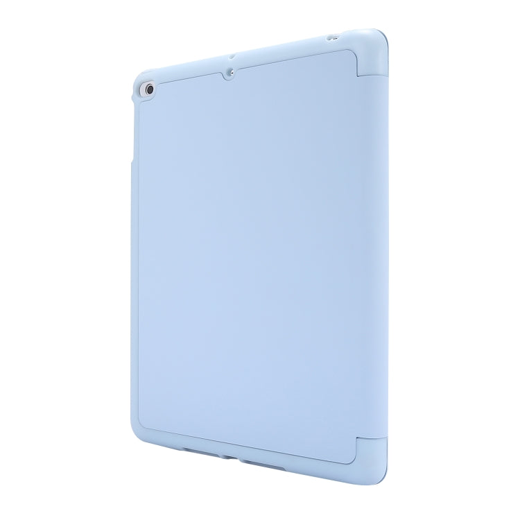 Skin Feel Pen Holder Tri-fold Tablet Leather Case, For iPad Air 2 / Air / 9.7 2018 / 9.7 2017, For iPad 10.2 2019 / iPad 10.2 2020 / iPad Air 3 / iPad Pro 10.5