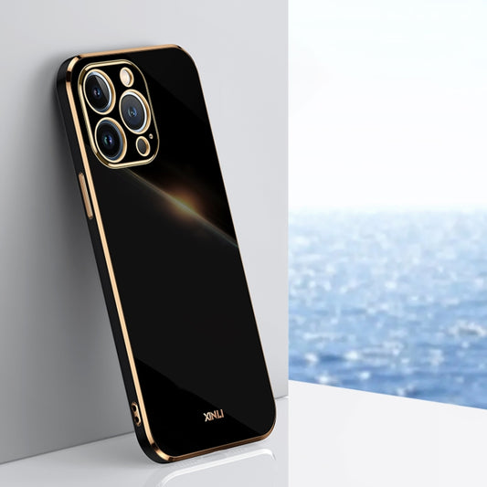 XINLI Straight Edge 6D Electroplate TPU Phone Case, For iPhone 14 Pro Max, For iPhone 13, For iPhone 13 mini