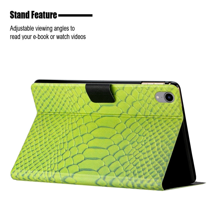 Solid Color Crocodile Texture Leather Smart Tablet Case, For iPad mini 2024 / mini 6, For iPad mini 5/4/3/2/1, For Huawei MediaPad M5 lite 10.1, For Lenovo Tab M10